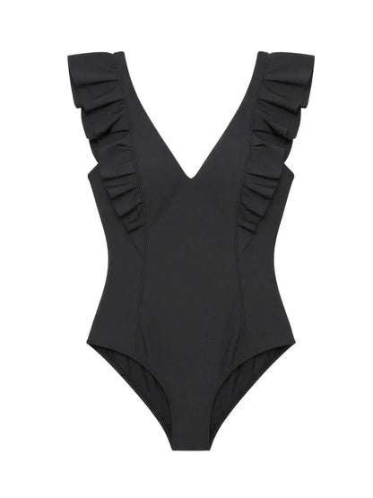 Costume da bagno donna intero con volants Gisela 30419