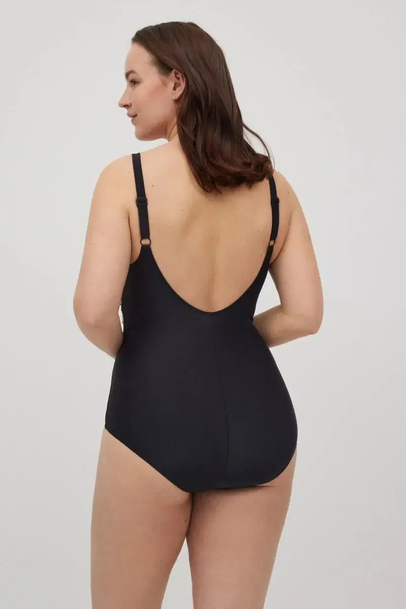 Costume da bagno donna intero modellante con ferretto coppa D Ysabel Mora 83078