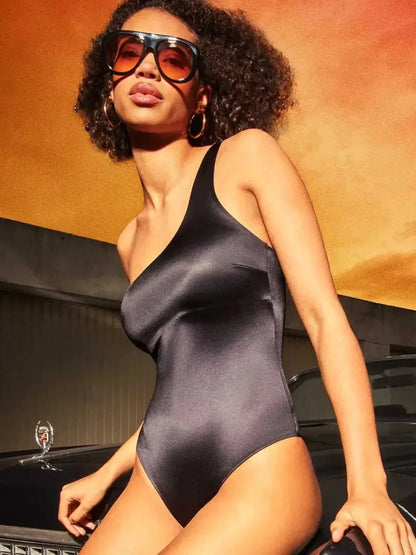 Costume da bagno donna intero monospalla Gisela 30417