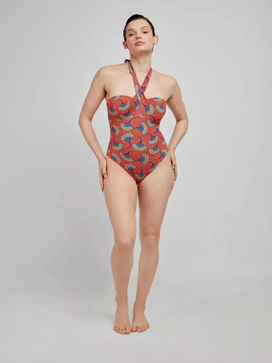 Costume da bagno donna intero senza ferretto a fascia Gisela 30242