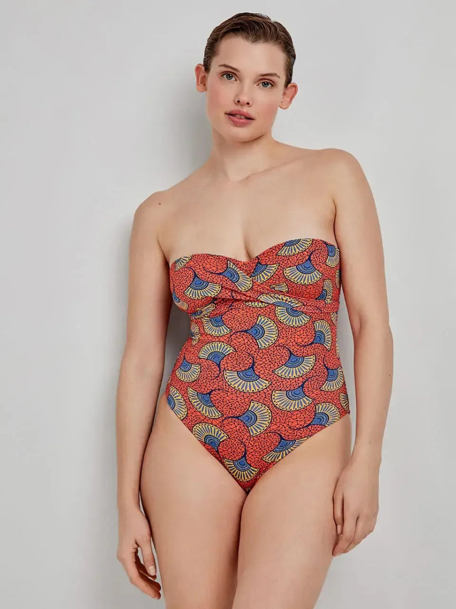 Costume da bagno donna intero senza ferretto a fascia Gisela 30242