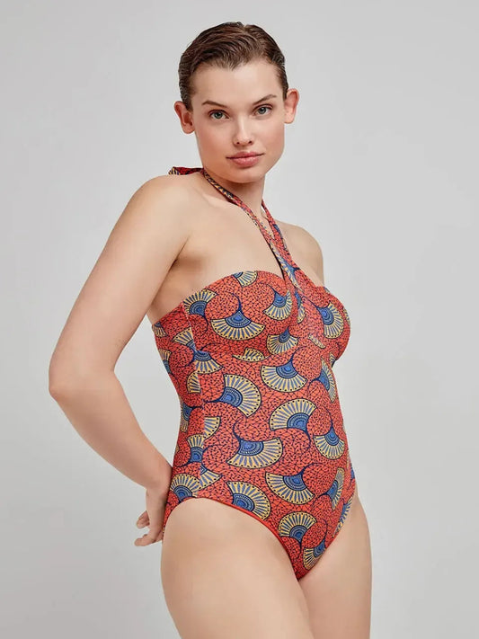 Costume da bagno donna intero senza ferretto a fascia Gisela 30242