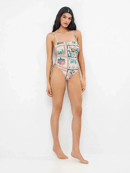 Costume da bagno donna intero senza ferretto a fascia Gisela 30326