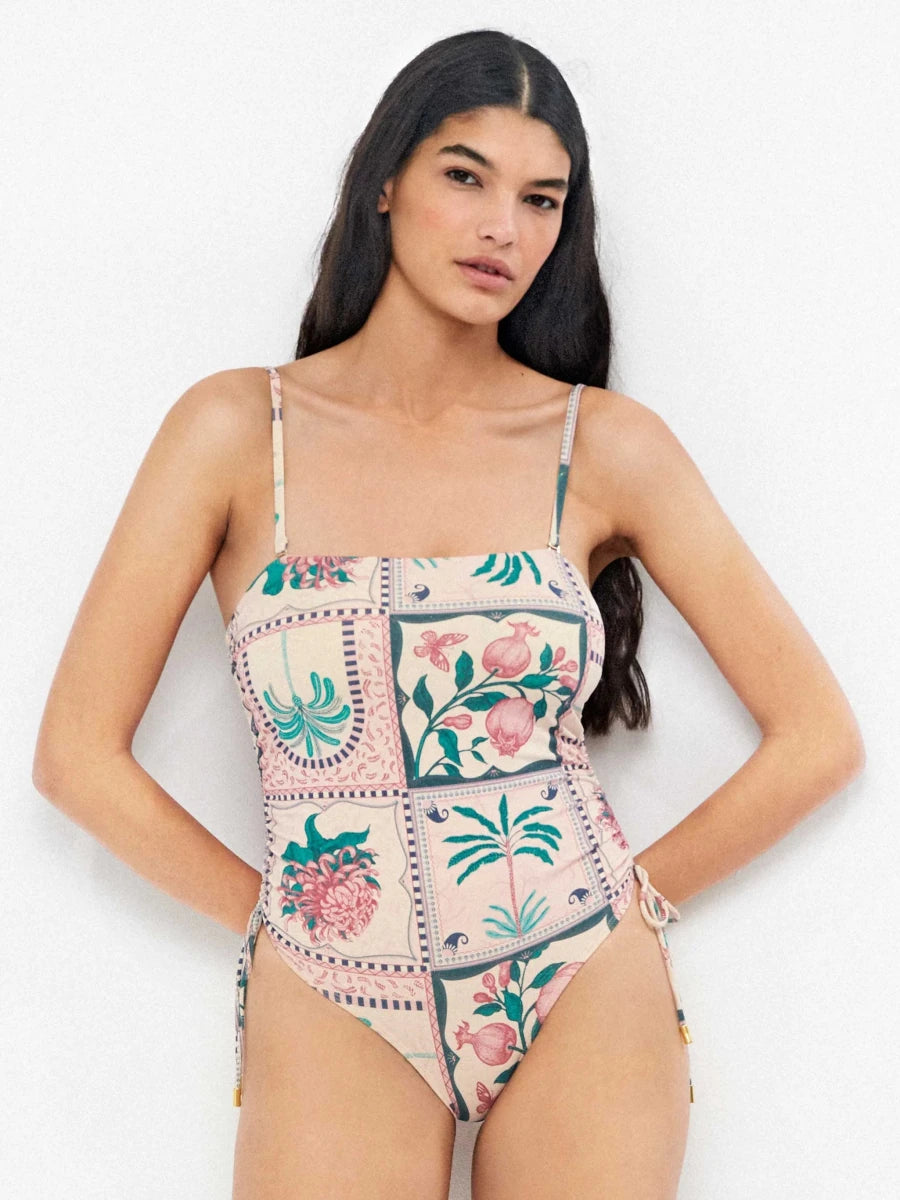 Costume da bagno donna intero senza ferretto a fascia Gisela 30326