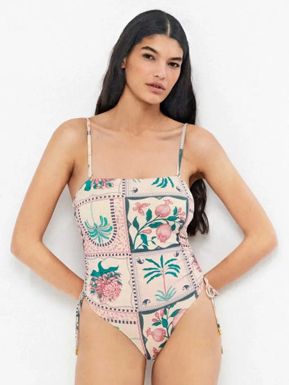 Costume da bagno donna intero senza ferretto a fascia Gisela 30326