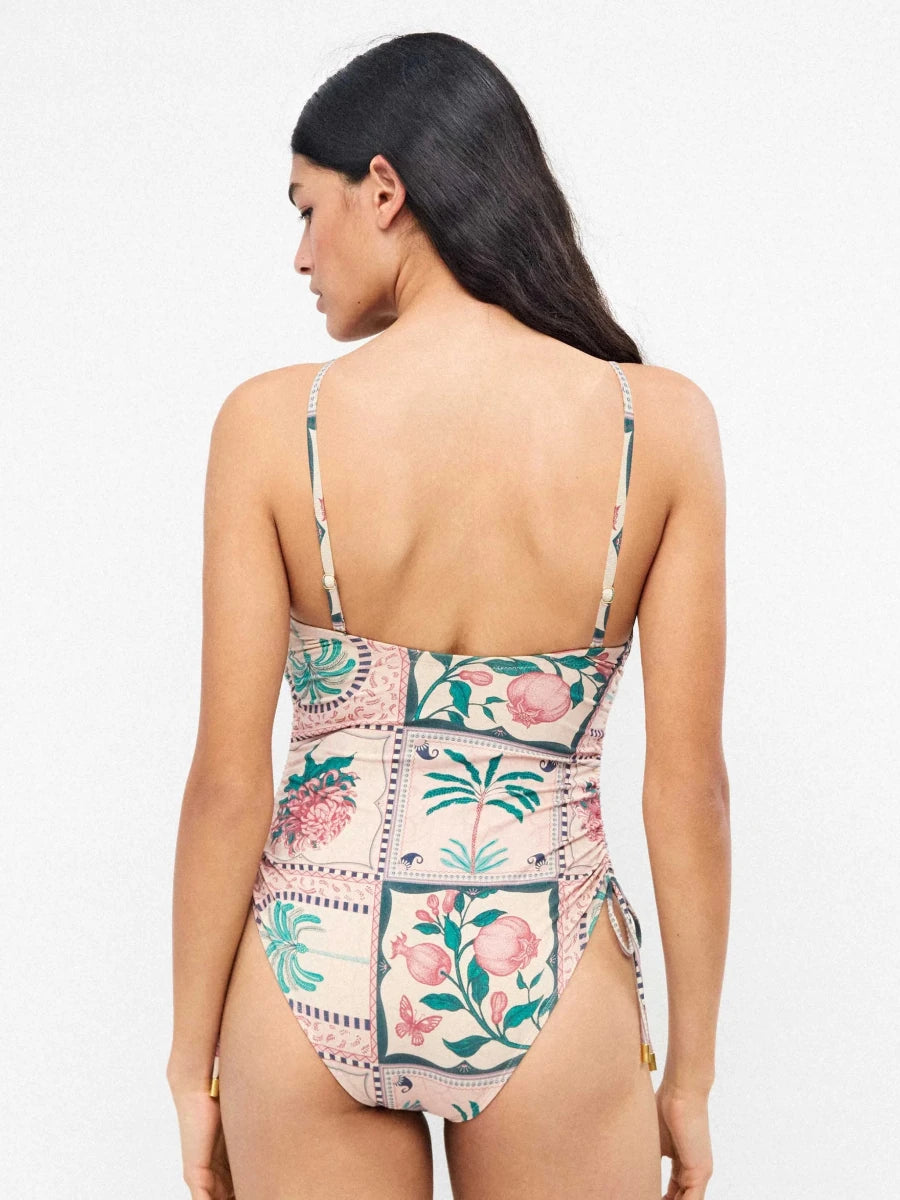 Costume da bagno donna intero senza ferretto a fascia Gisela 30326