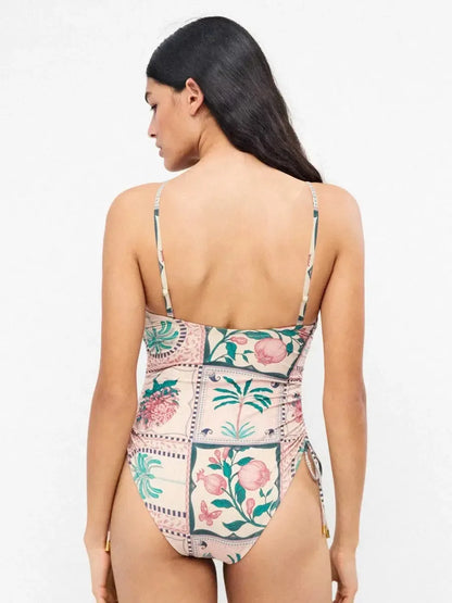 Costume da bagno donna intero senza ferretto a fascia Gisela 30326