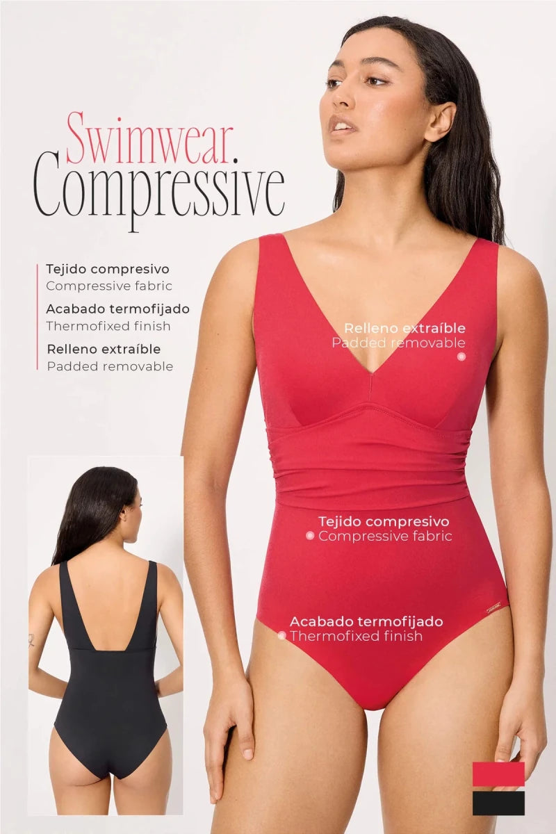 Costume da bagno donna intero senza ferretto snellente Coppa B Ysabel Mora 83464