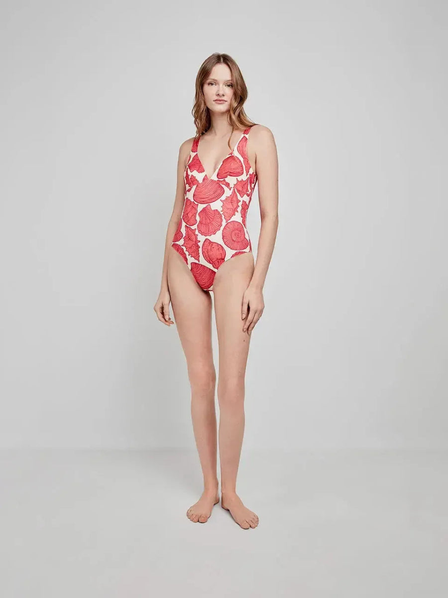 Costume da bagno donna intero senza ferretto tessuto high tech Gisela 30180