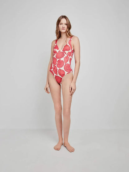 Costume da bagno donna intero senza ferretto tessuto high tech Gisela 30180