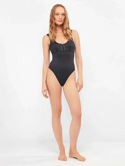 Costume da bagno donna intero senza ferretto tessuto high tech Gisela 30321