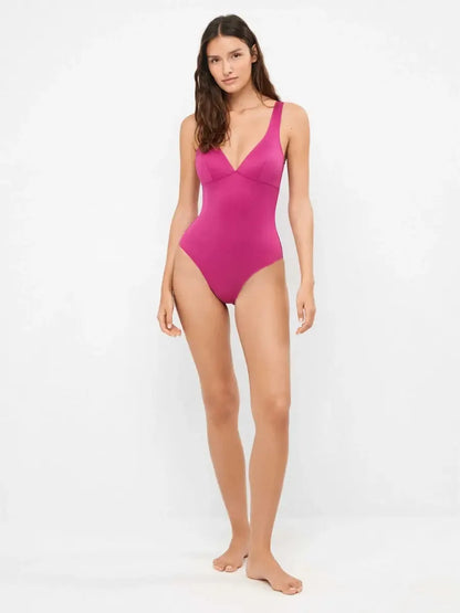 Costume da bagno donna intero senza ferretto tessuto high tech Gisela 30335