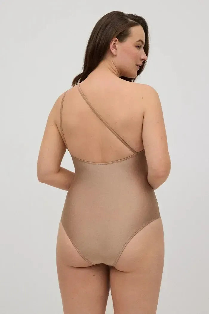 Costume da bagno donna intero snellente asimmetrico coppa C Ysabel Mora 82932