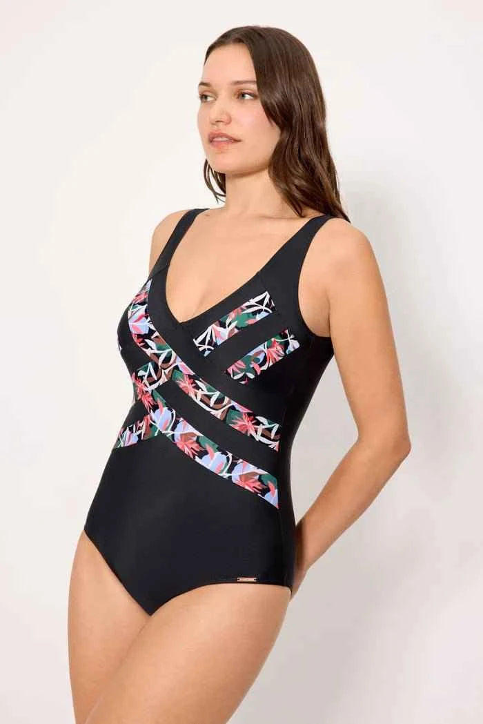 Costume da bagno donna intero snellente senza ferretto Coppa C Ysabel Mora 83321