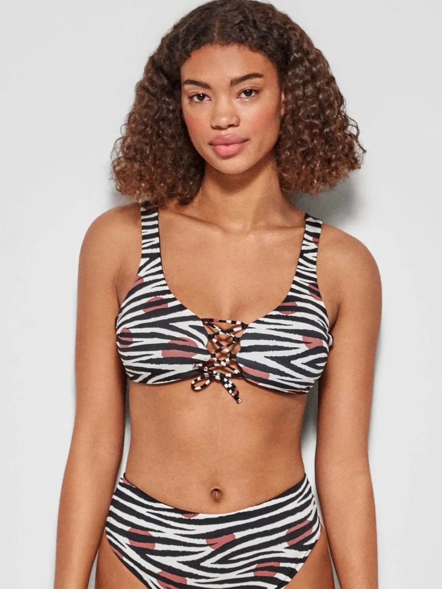 Costume da bagno donna reversibile bikini senza ferretto e slip brasiliana alta Gisela 2/30132