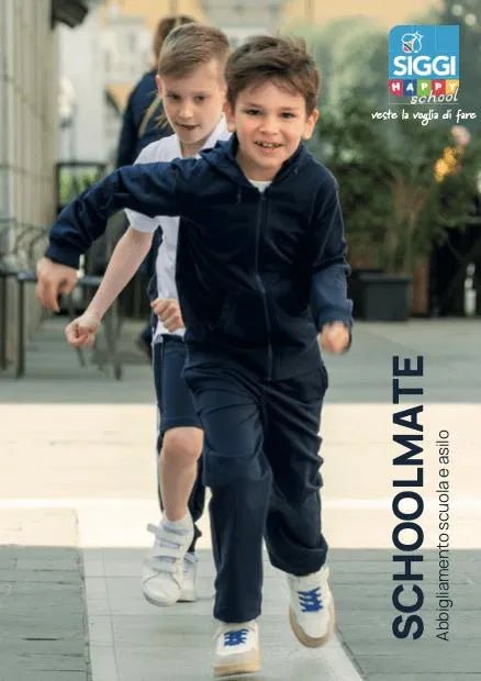 Felpa con zip bambini Siggi Happy School cotone fresco 43MG0622