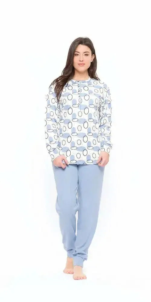 Gary Pigiama donna calibrato invernale collo serafino interlock S50026CONF