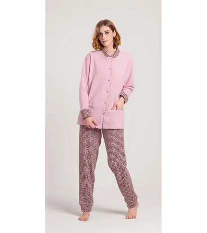 Gary Pigiama donna invernale aperto Punto Milano flanellato V50166CONF