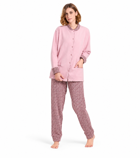 Gary Pigiama donna invernale aperto Punto Milano flanellato V50166CONF