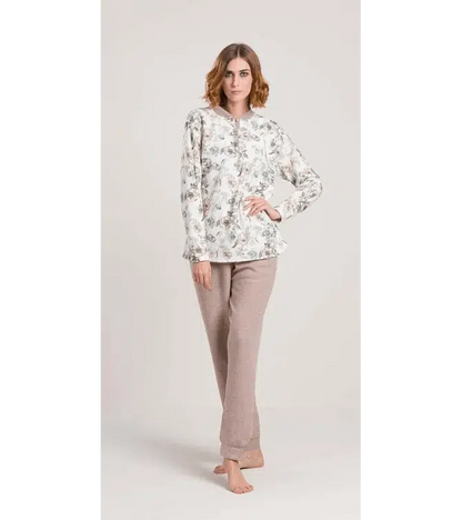 Gary Pigiama donna invernale serafino Punto Milano flanellato V50131