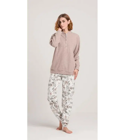 Gary Pigiama donna invernale serafino Punto Milano flanellato V50132