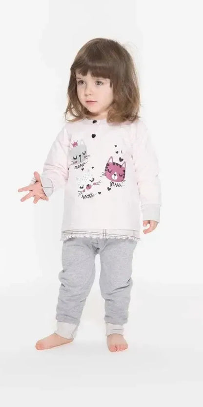 Gary Pigiama invernale Neonata serafino bambina felpa Q10024