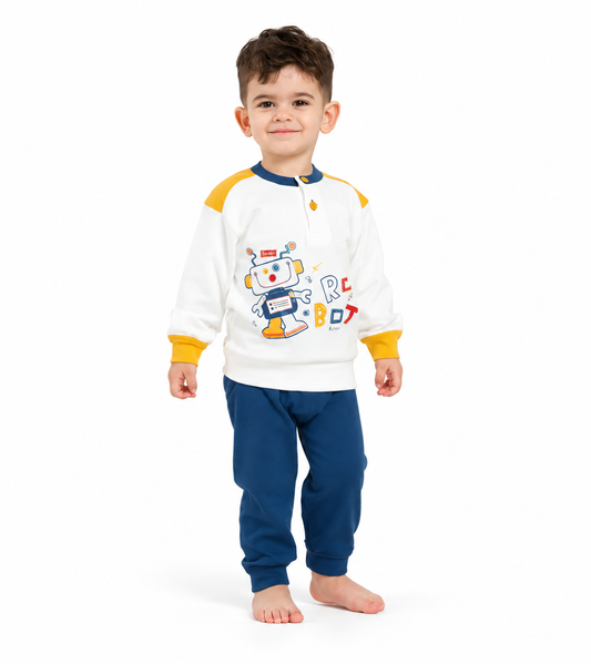 Gary Pigiama invernale Neonato interlock serafino bambino V10011