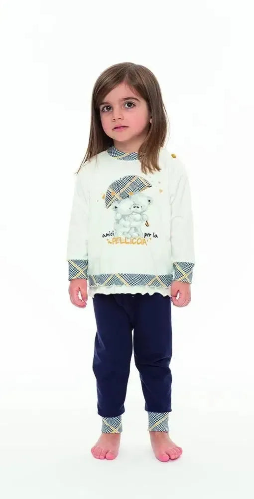 Gary Pigiama invernale neonata felpa N10021