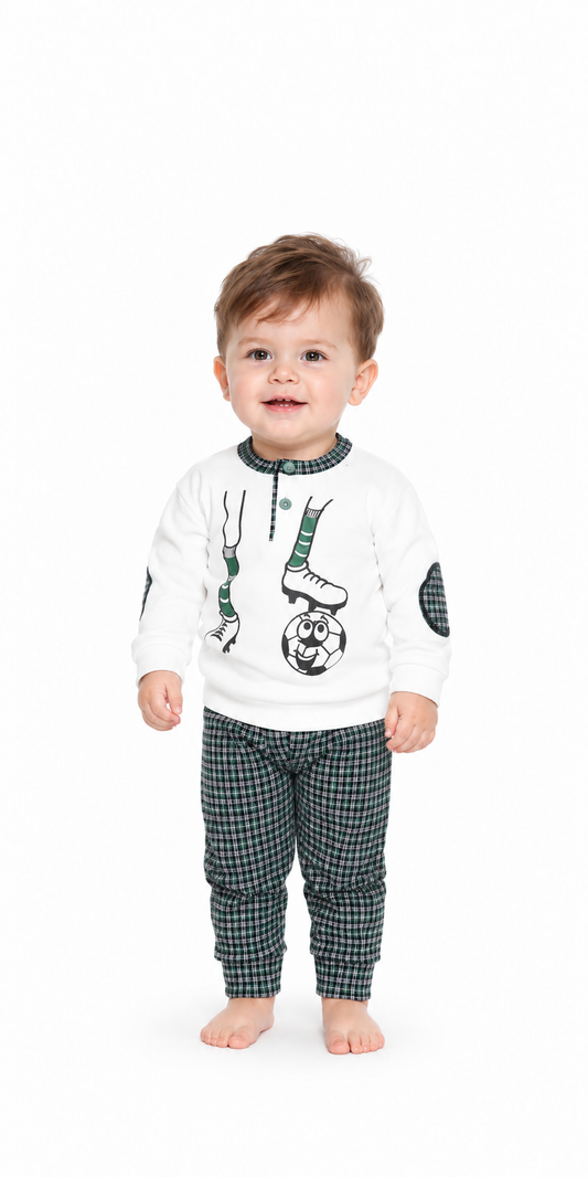 Gary Pigiama neonato interlock bambino Q10012