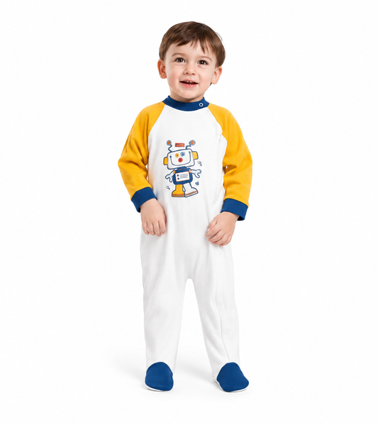 Gary Pigiama tutone invernale neonato interlock V10017