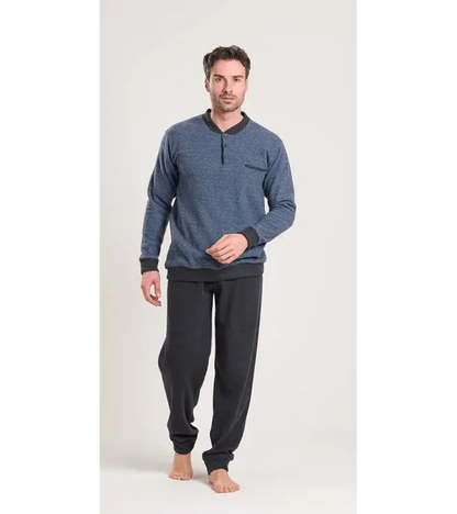 Gary Pigiama uomo serafino calibrato Punto Milano flanellato V60095CONF