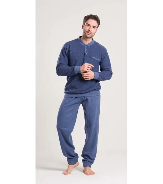 Gary Pigiama uomo serafino calibrato Punto Milano flanellato V60095CONF