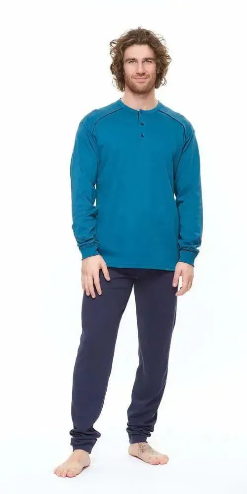 Gary Pigiama uomo serafino invernale interlock S60040