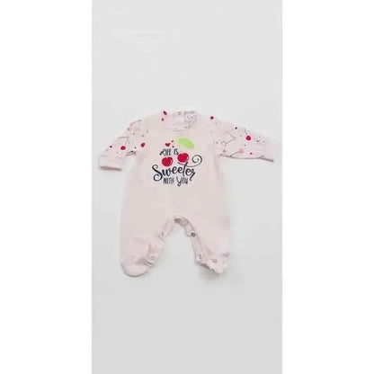 Gary Tutina Neonata bambina 100% cotone tinta unita con stampa L7016