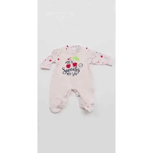 Gary Tutina Neonata bambina 100% cotone tinta unita con stampa L7016