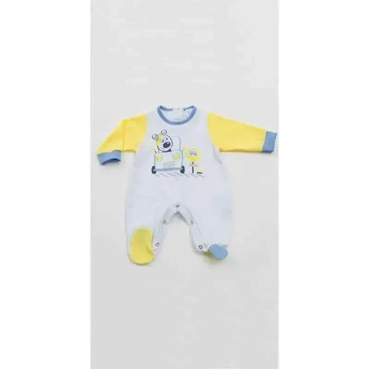 Gary Tutina Neonato 100% cotone tinta unita con stampa L7001
