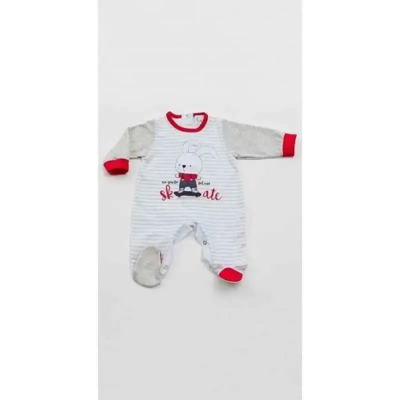 Gary Tutina Neonato 100% cotone tinta unita con stampa L7005