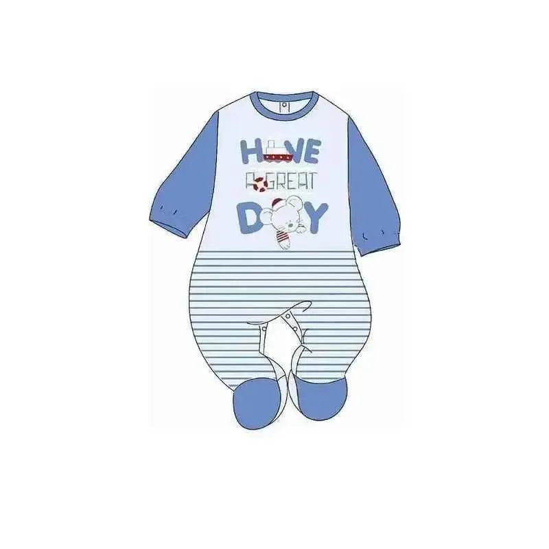 Gary Tutina Neonato bambino 100% cotone tinta unita con stampa L7007