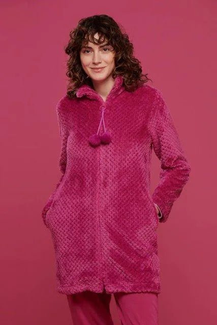 Giacca aperta con zip donna in coral Noidinotte GE2664