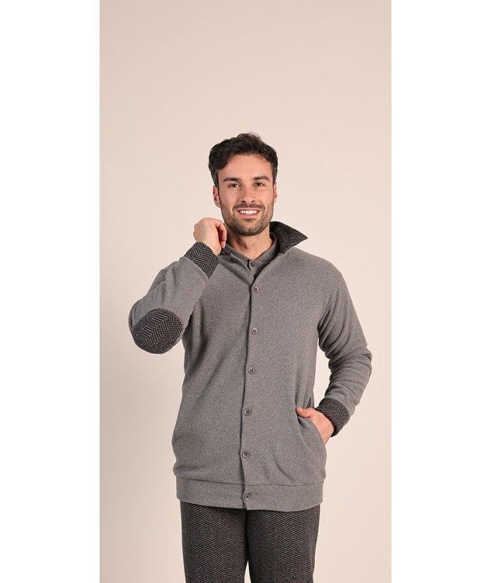 Giacca aperta uomo invernale punto Milano Gary flanellato 6089