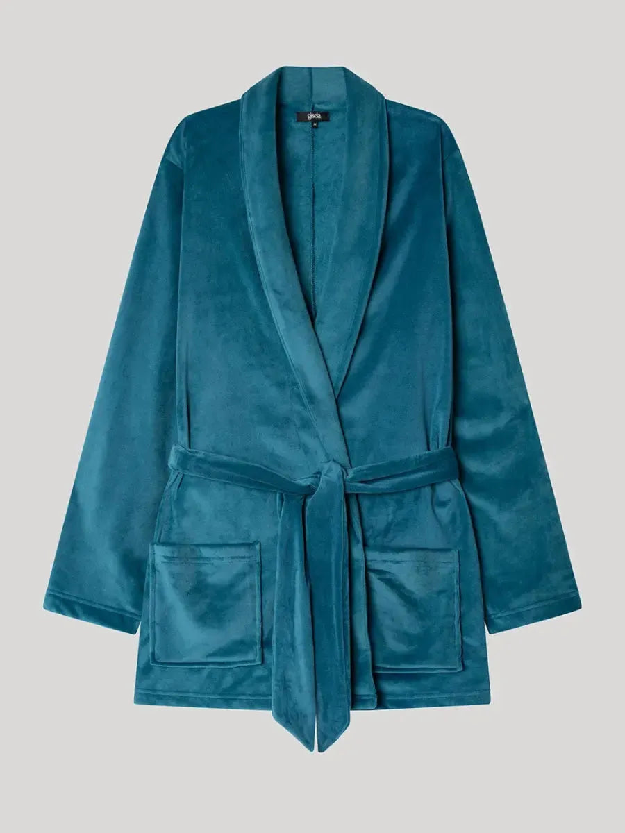 Giacca donna Gisela con cintura in ciniglia elasticizzata 20309