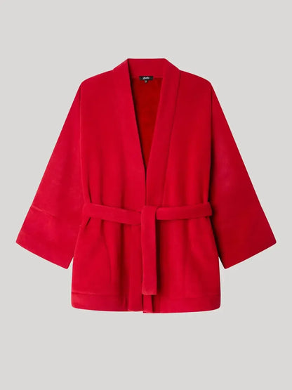 Giacca donna Gisela con cintura in pile 20324