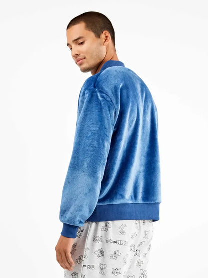 Giacca uomo Gisela bomber in tessuto peluche 20353