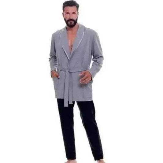 Giacca vestaglia uomo manica lunga in cotone Fascino