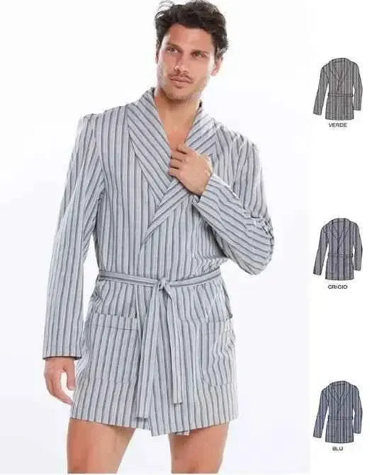 Giacca vestaglia uomo manica lunga in cotone Vilfram 9408