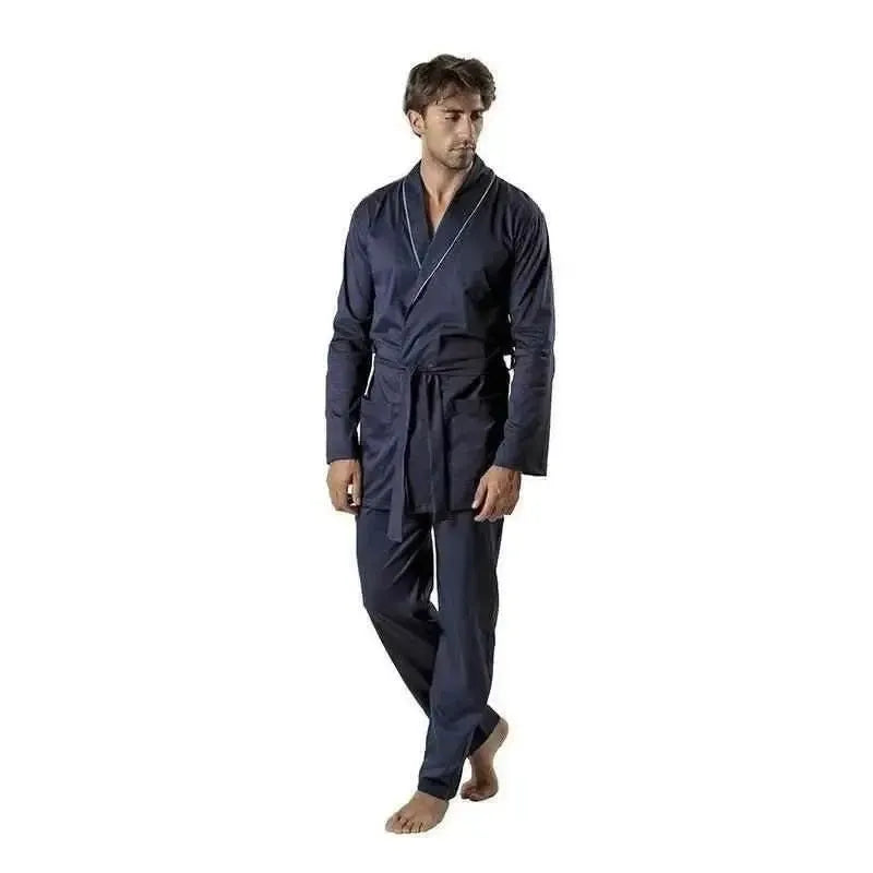 Giacca vestaglia uomo manica lunga mercerizzato Gary 100% Cotone CB60046