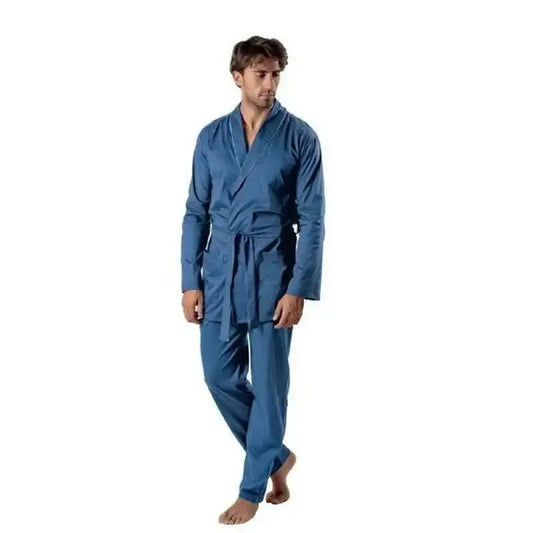 Giacca vestaglia uomo manica lunga mercerizzato Gary 100% Cotone CB60046