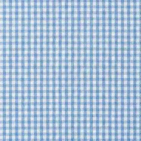 Grembiule Quadretti Azzurri asilo bambino con abbottonatura laterale Siggi ricamo Zebra 4361