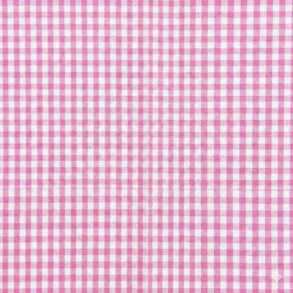 Grembiule asilo bambina Quadretti Rosa con abbottonatura centrale Ambrosino ricamo Danza S302