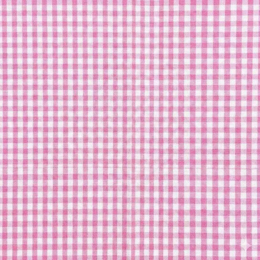Grembiule asilo bambina con abbottonatura centrale Siggi ricamo Bloom quadretti rosa 4335